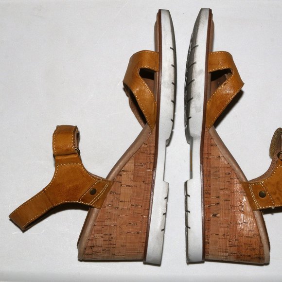 SOFFT CYNDY LEMON wedge strappy shoes sandals size 10M - Picture 6 of 11